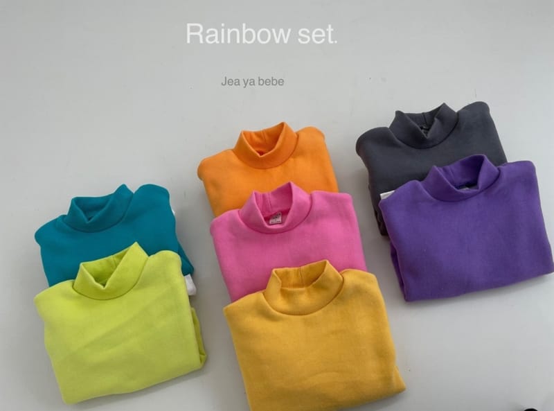 JEAYA & MYMI - Korean Children Fashion - #Kfashion4kids - Rainbow Top Bottom Set - 2