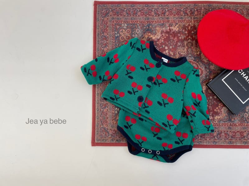 JEAYA & MYMI - Korean Children Fashion - #Kfashion4kids - Cherry Knit Top Bottom Set - 11