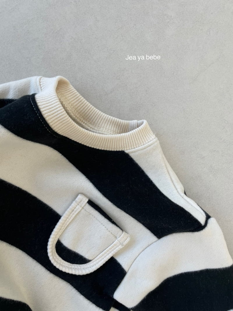 JEAYA & MYMI - Korean Children Fashion - #Kfashion4kids - Stripes Pocket Bodysuit - 10