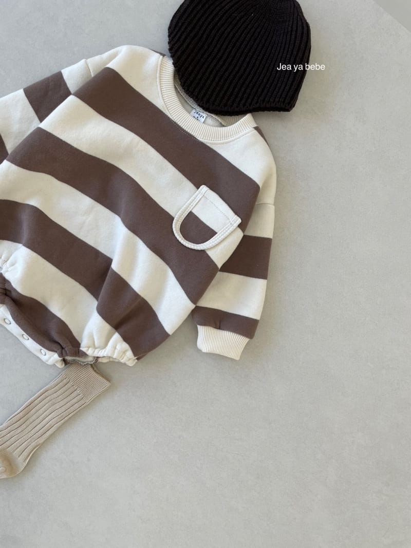 JEAYA & MYMI - Korean Children Fashion - #Kfashion4kids - Stripes Pocket Bodysuit - 11