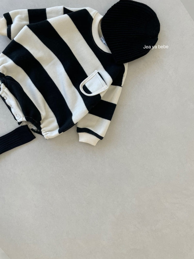JEAYA & MYMI - Korean Children Fashion - #Kfashion4kids - Stripes Pocket Bodysuit - 3