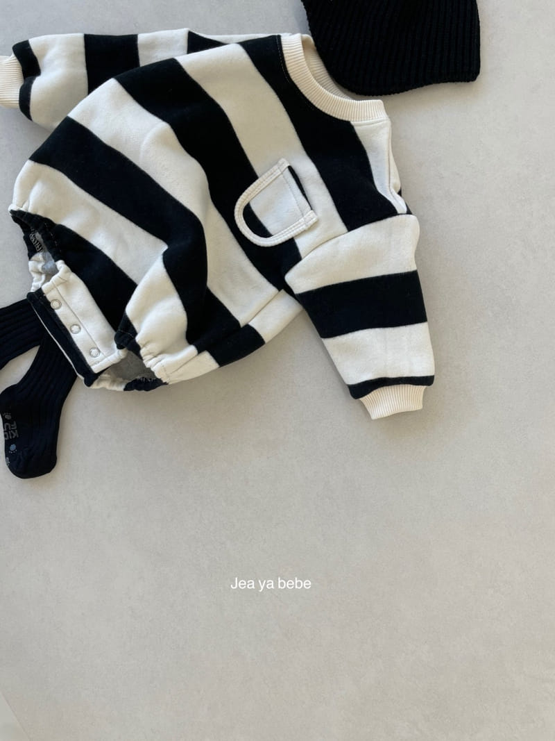 JEAYA & MYMI - Korean Children Fashion - #Kfashion4kids - Stripes Pocket Bodysuit - 7