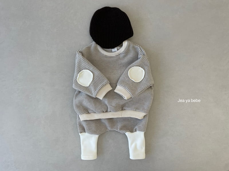 JEAYA & MYMI - Korean Children Fashion - #Kfashion4kids - Stripes Bbang Top Bottom Set