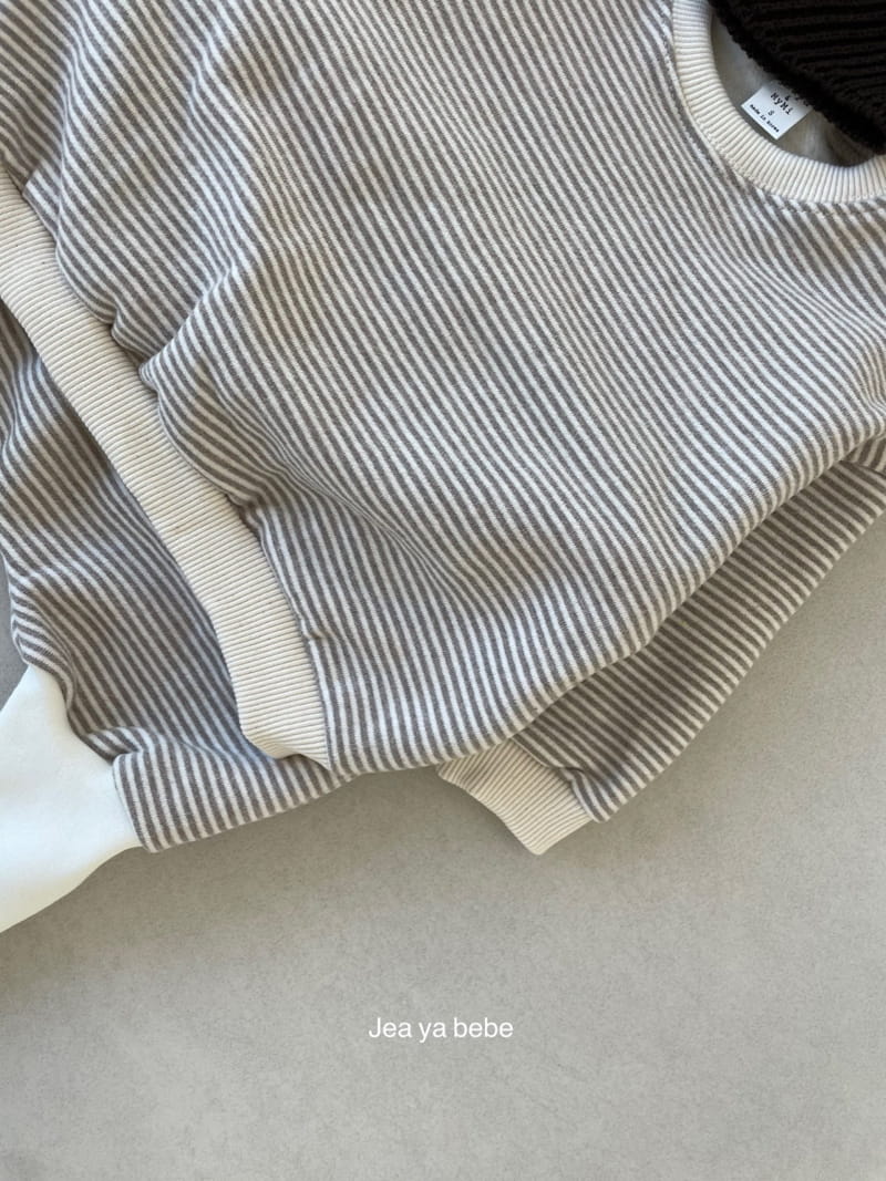 JEAYA & MYMI - Korean Children Fashion - #Kfashion4kids - Stripes Bbang Top Bottom Set - 4