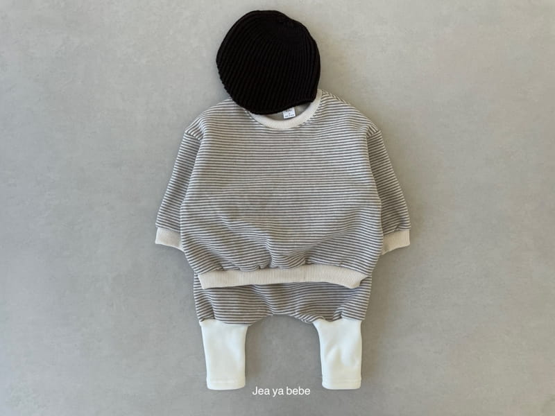 JEAYA & MYMI - Korean Children Fashion - #Kfashion4kids - Stripes Bbang Top Bottom Set - 5