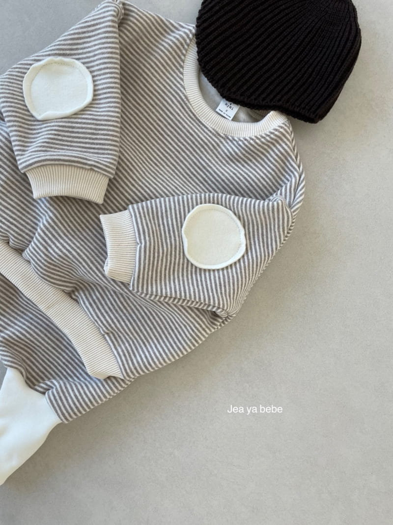 JEAYA & MYMI - Korean Children Fashion - #Kfashion4kids - Stripes Bbang Top Bottom Set - 6
