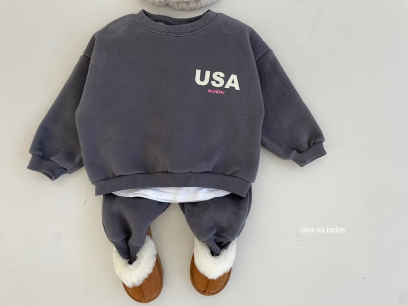 JEAYA & MYMI - Korean Children Fashion - #Kfashion4kids - USA Top Bottom Set - 7