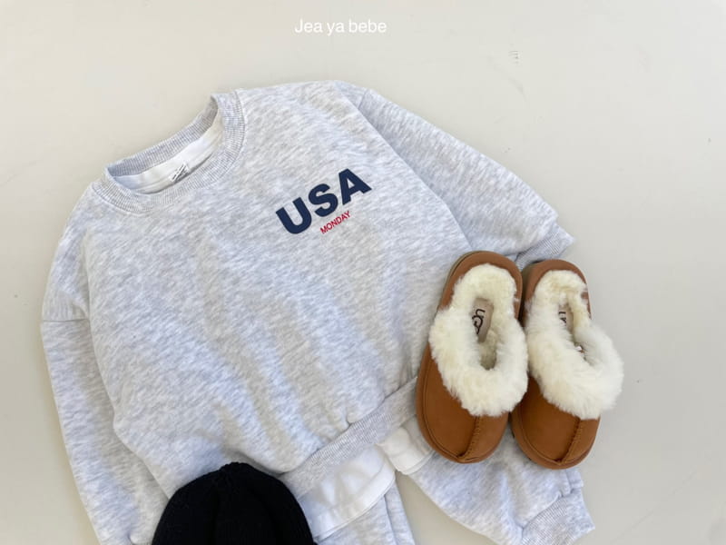 JEAYA & MYMI - Korean Children Fashion - #Kfashion4kids - USA Top Bottom Set - 9