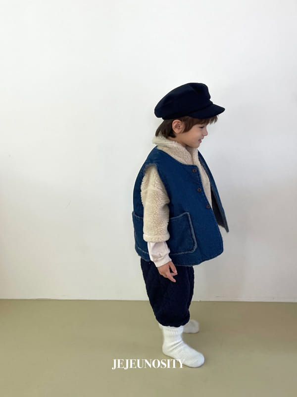 JEJEUNOSITY - Korean Children Fashion - #Kfashion4kids - Camp Denim Vest - 10