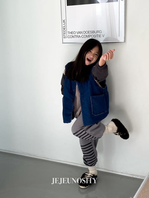 JEJEUNOSITY - Korean Children Fashion - #Kfashion4kids - Camp Denim Vest - 7