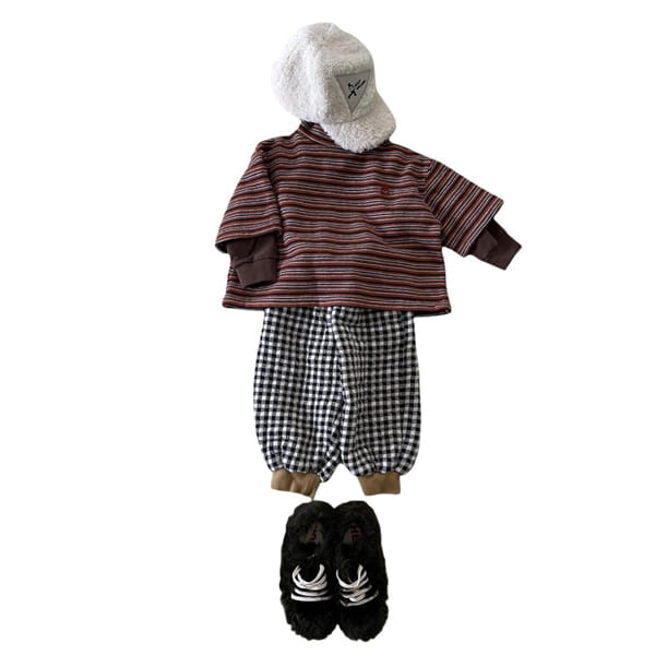 JEJEUNOSITY - Korean Children Fashion - #Kfashion4kids - Charile Check Pants - 3