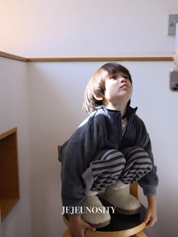 JEJEUNOSITY - Korean Children Fashion - #Kfashion4kids - Half Stripes Jogger Pants - 12