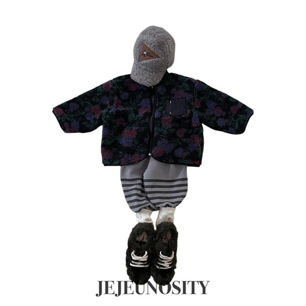 JEJEUNOSITY - Korean Children Fashion - #Kfashion4kids - Half Stripes Jogger Pants - 2