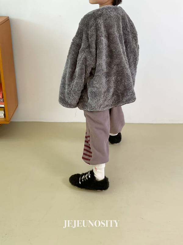 JEJEUNOSITY - Korean Children Fashion - #Kfashion4kids - Half Stripes Jogger Pants - 6