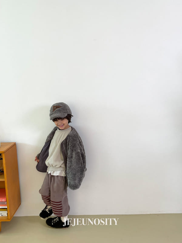 JEJEUNOSITY - Korean Children Fashion - #Kfashion4kids - Half Stripes Jogger Pants - 7