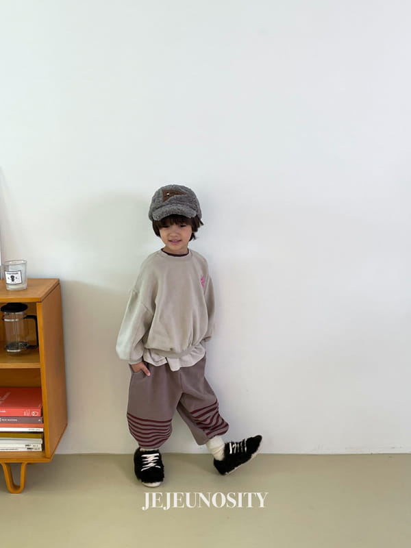 JEJEUNOSITY - Korean Children Fashion - #Kfashion4kids - Half Stripes Jogger Pants - 8