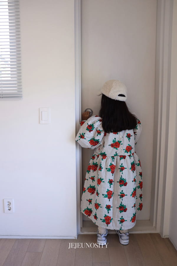 JEJEUNOSITY - Korean Children Fashion - #Kfashion4kids - Rose Warm One-piece - 6