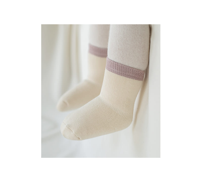 KIDS CLARA - Korean Children Fashion - #Kfashion4kids - Basic Winter Baby Socks 3 Color [set of 5] - 2