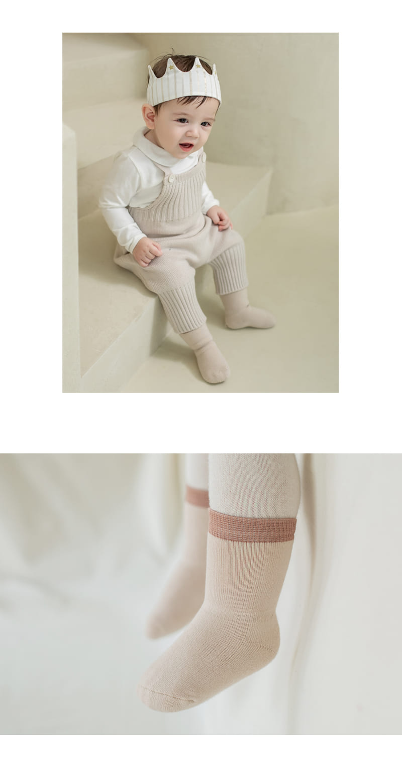 KIDS CLARA - Korean Children Fashion - #Kfashion4kids - Basic Winter Baby Socks 3 Color [set of 5] - 6