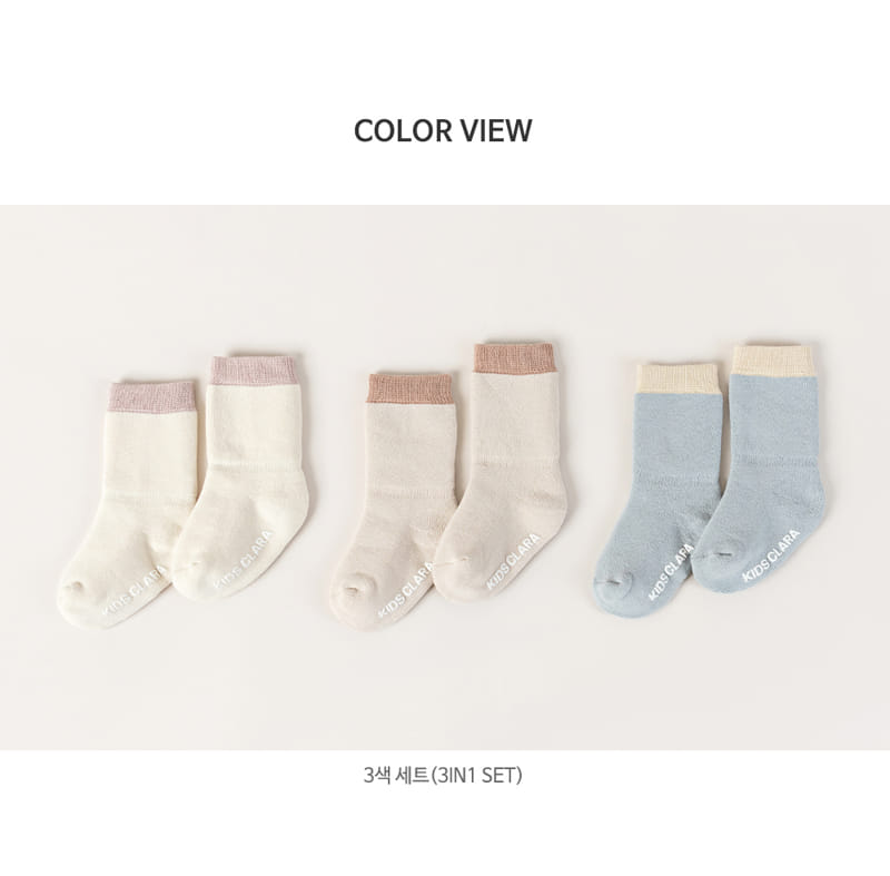 KIDS CLARA - Korean Children Fashion - #Kfashion4kids - Basic Winter Baby Socks 3 Color [set of 5] - 8
