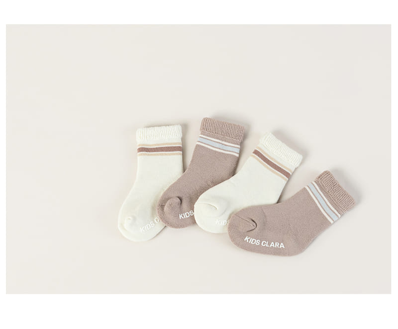 KIDS CLARA - Korean Children Fashion - #Kfashion4kids - Levine Winter Socks [set of 5] - 5