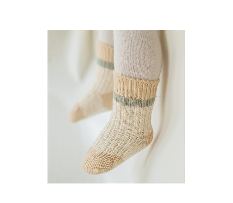 KIDS CLARA - Korean Children Fashion - #Kfashion4kids - Jbin Knit Socks [set of 5] - 2