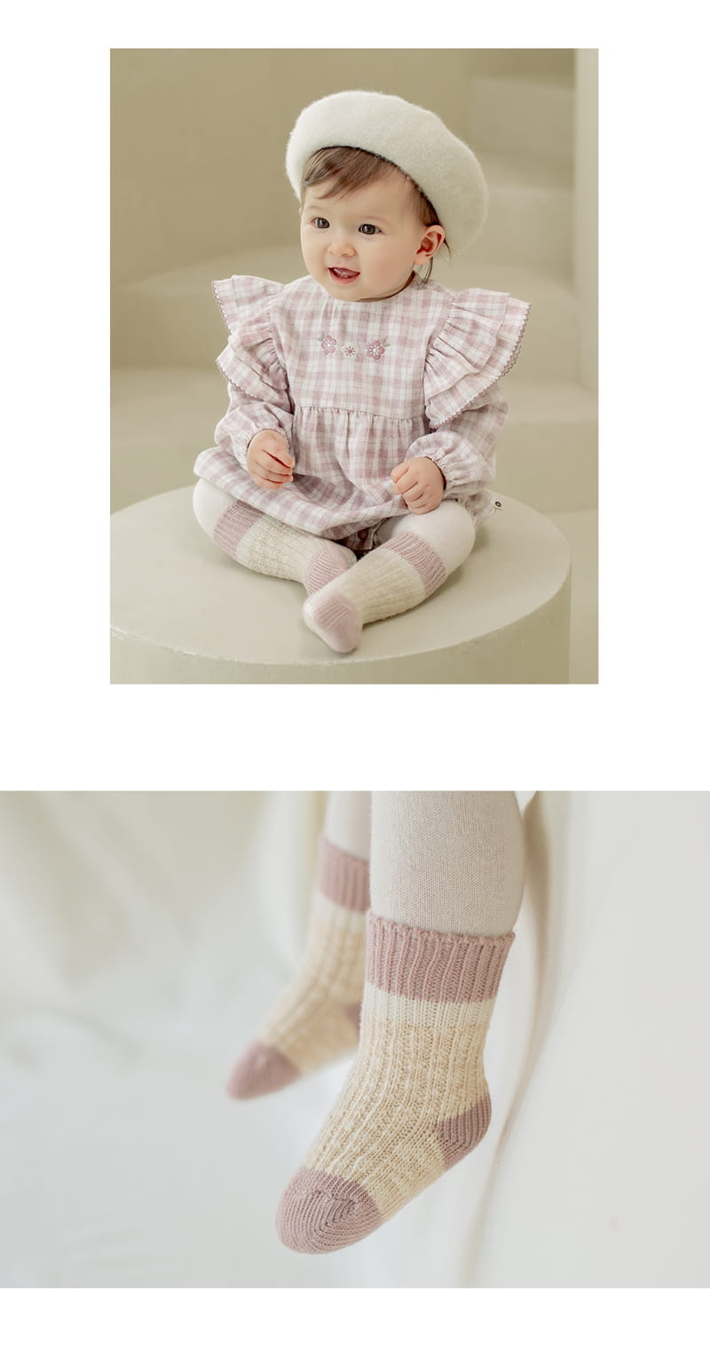 KIDS CLARA - Korean Children Fashion - #Kfashion4kids - Jbin Knit Socks [set of 5] - 6