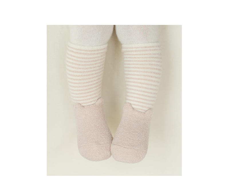 KIDS CLARA - Korean Children Fashion - #Kfashion4kids - Rebin Winter Socks 2in1 [set of 5] - 2