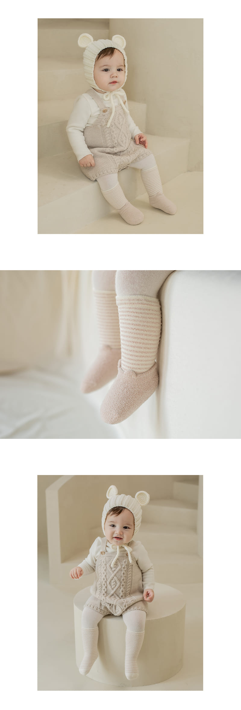 KIDS CLARA - Korean Children Fashion - #Kfashion4kids - Rebin Winter Socks 2in1 [set of 5] - 4