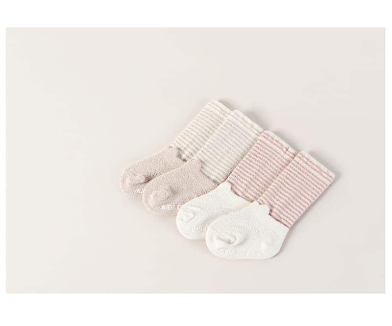 KIDS CLARA - Korean Children Fashion - #Kfashion4kids - Rebin Winter Socks 2in1 [set of 5] - 5