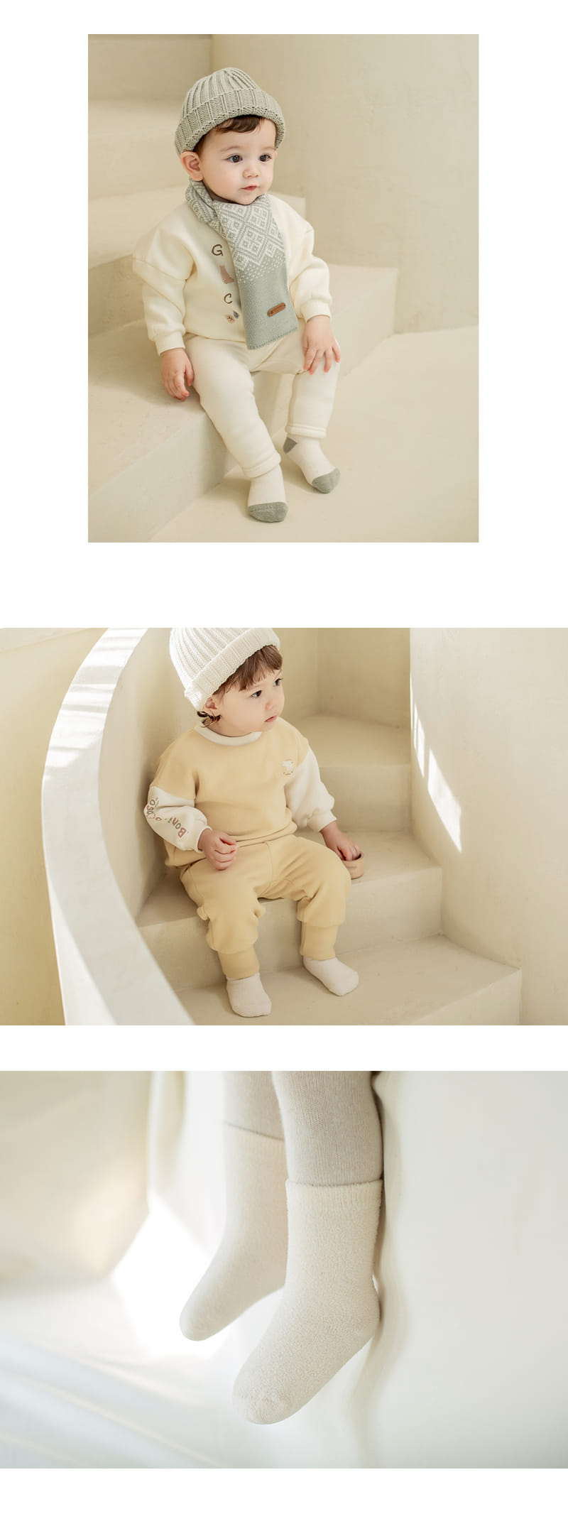 KIDS CLARA - Korean Children Fashion - #Kfashion4kids - Fully Winter Socks 3set [set of 5] - 4