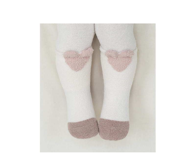 KIDS CLARA - Korean Children Fashion - #Kfashion4kids - Greta Winter Baby Leggings Socks Set [set of 5] - 2