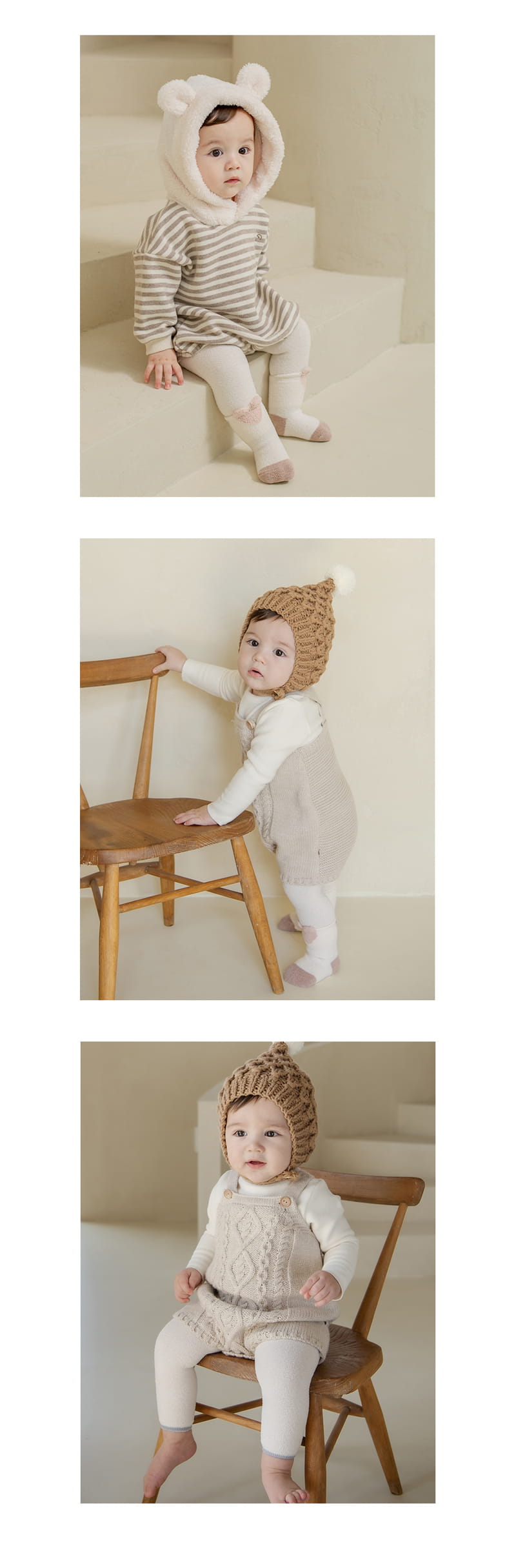 KIDS CLARA - Korean Children Fashion - #Kfashion4kids - Greta Winter Baby Leggings Socks Set [set of 5] - 4