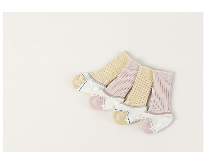 KIDS CLARA - Korean Children Fashion - #Kfashion4kids - Greddy Baby Low Cut Knee Socks Boat Socks Set [set of 5] - 5