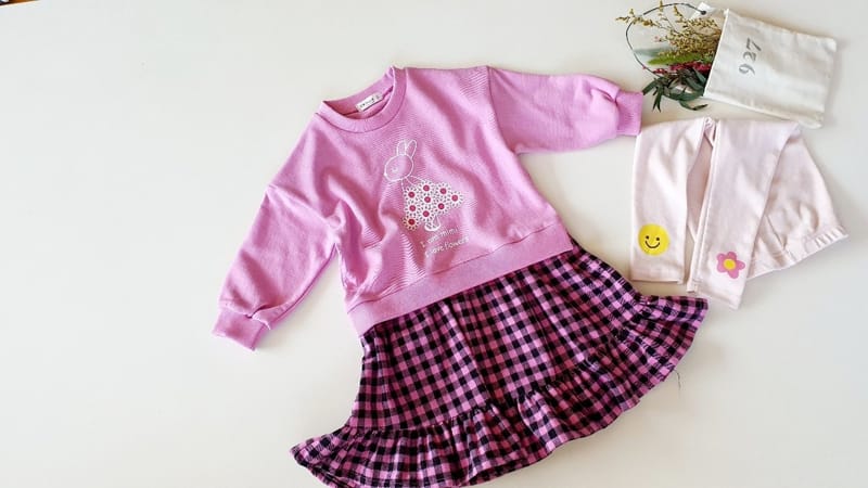 KIKIMORA - Korean Children Fashion - #Kfashion4kids - Mimi Check One-piece