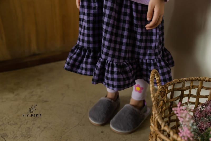 KIKIMORA - Korean Children Fashion - #Kfashion4kids - Mimi Check One-piece - 3