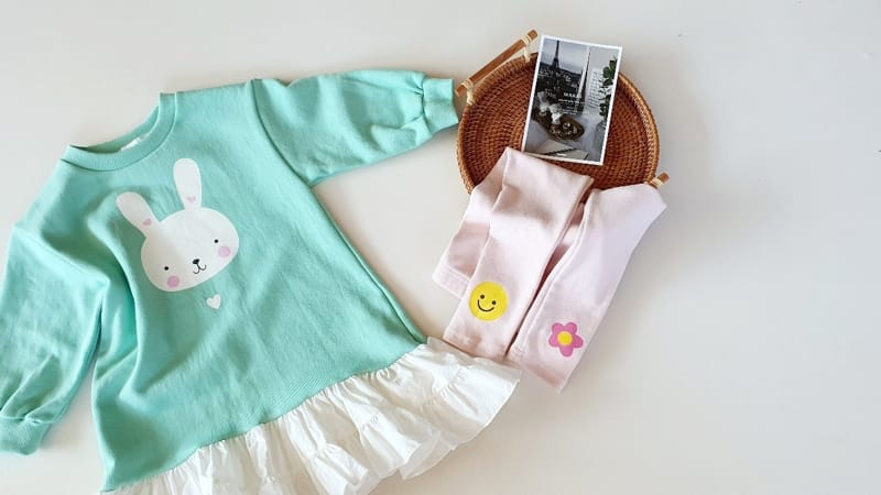 KIKIMORA - Korean Children Fashion - #Kfashion4kids - Shirring Rabbit One-piece