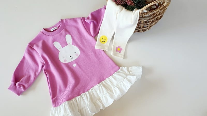 KIKIMORA - Korean Children Fashion - #Kfashion4kids - Shirring Rabbit One-piece - 6