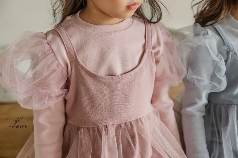 KIKIMORA - Korean Children Fashion - #Kfashion4kids - Puff Sleeves Sha Tee - 3