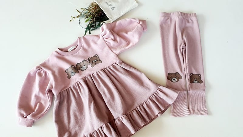KIKIMORA - Korean Children Fashion - #Kfashion4kids - Ggaggong Bear Leggings