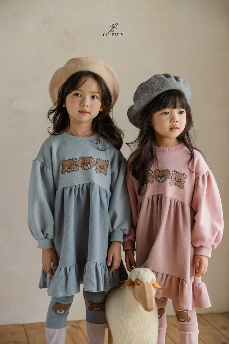 KIKIMORA - Korean Children Fashion - #Kfashion4kids - Ggaggong Bear Leggings - 4