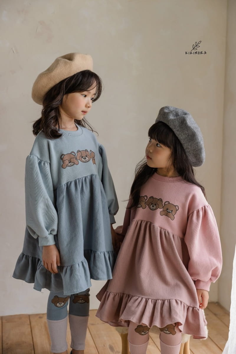 KIKIMORA - Korean Children Fashion - #Kfashion4kids - Ggaggong Bear One-piece