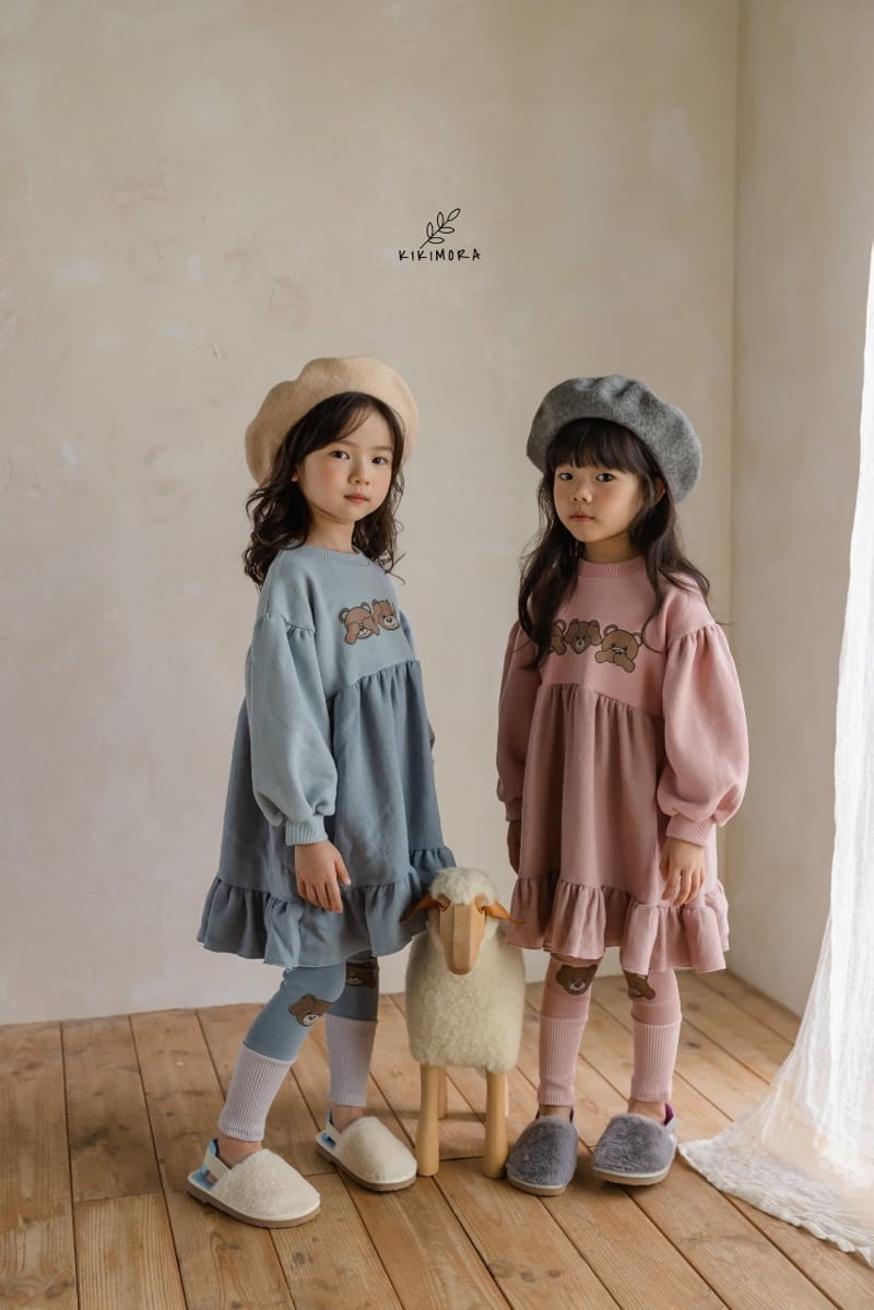 KIKIMORA - Korean Children Fashion - #Kfashion4kids - Ggaggong Bear One-piece - 2
