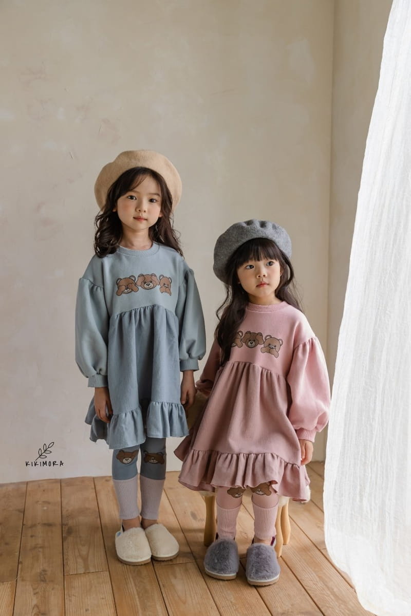 KIKIMORA - Korean Children Fashion - #Kfashion4kids - Ggaggong Bear One-piece - 5