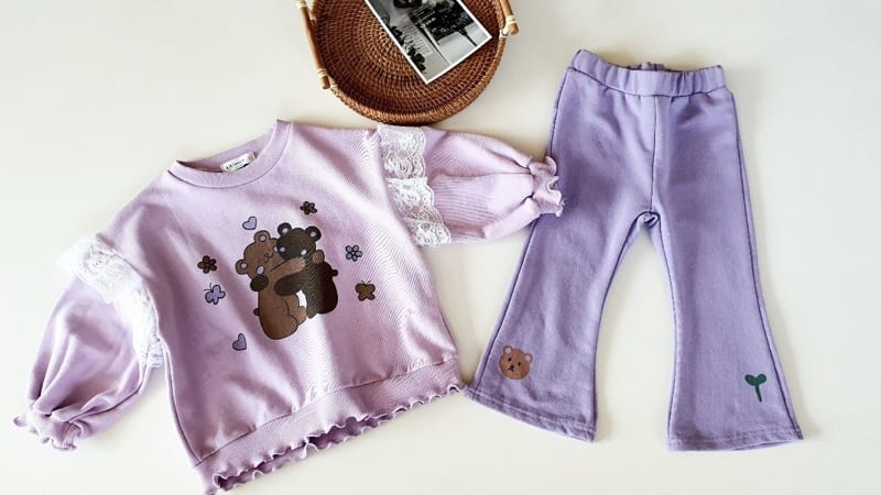 KIKIMORA - Korean Children Fashion - #Kfashion4kids - Bear Bootcuts Pants - 5
