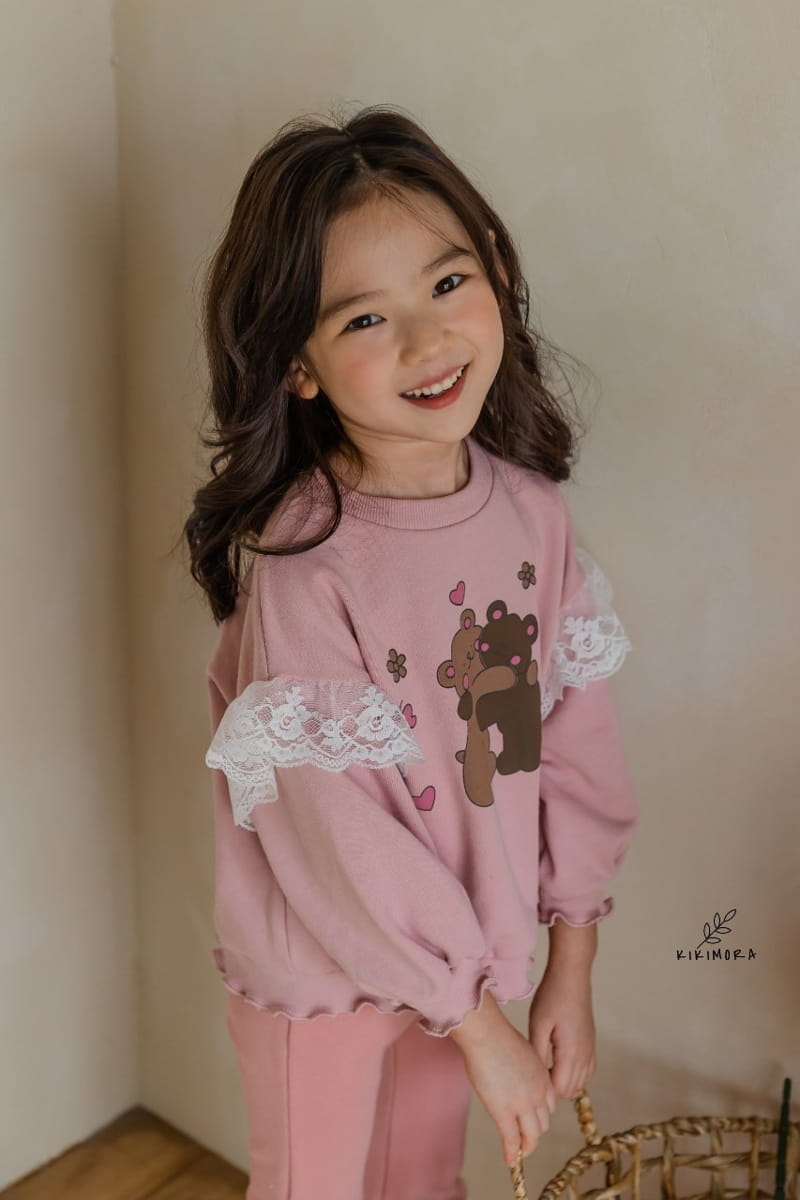KIKIMORA - Korean Children Fashion - #Kfashion4kids - Hug Bear Sweatshirt - 4