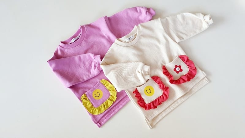 KIKIMORA - Korean Children Fashion - #Kfashion4kids - Smile Pocket Tee