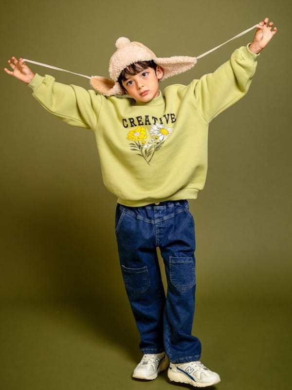 KOKOYARN - Korean Children Fashion - #Kfashion4kids - Pocket Point Denim Baggy Pants - 2