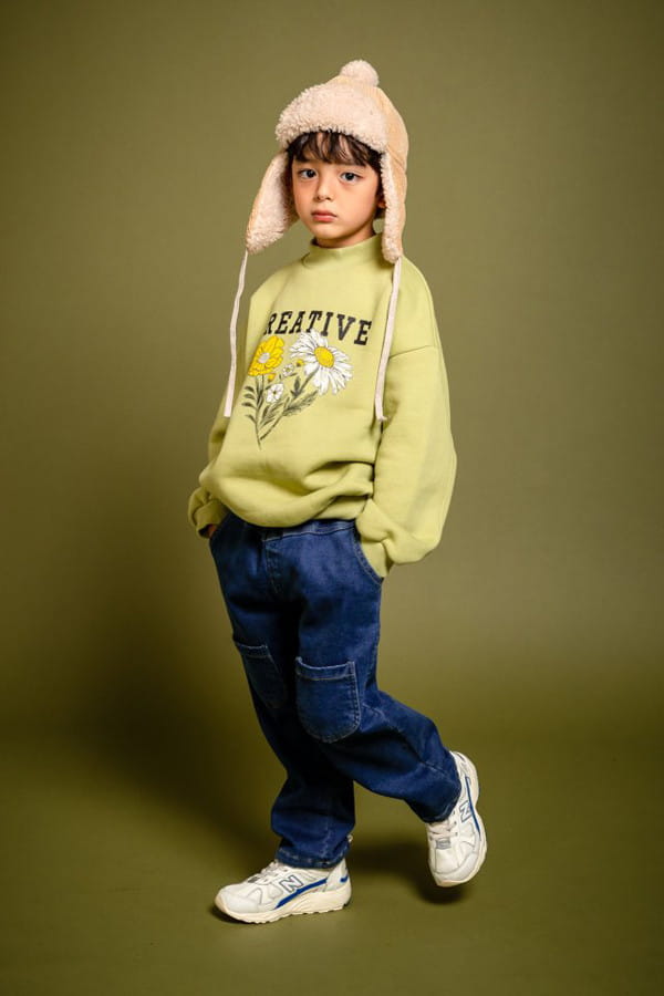 KOKOYARN - Korean Children Fashion - #Kfashion4kids - Pocket Point Denim Baggy Pants - 6