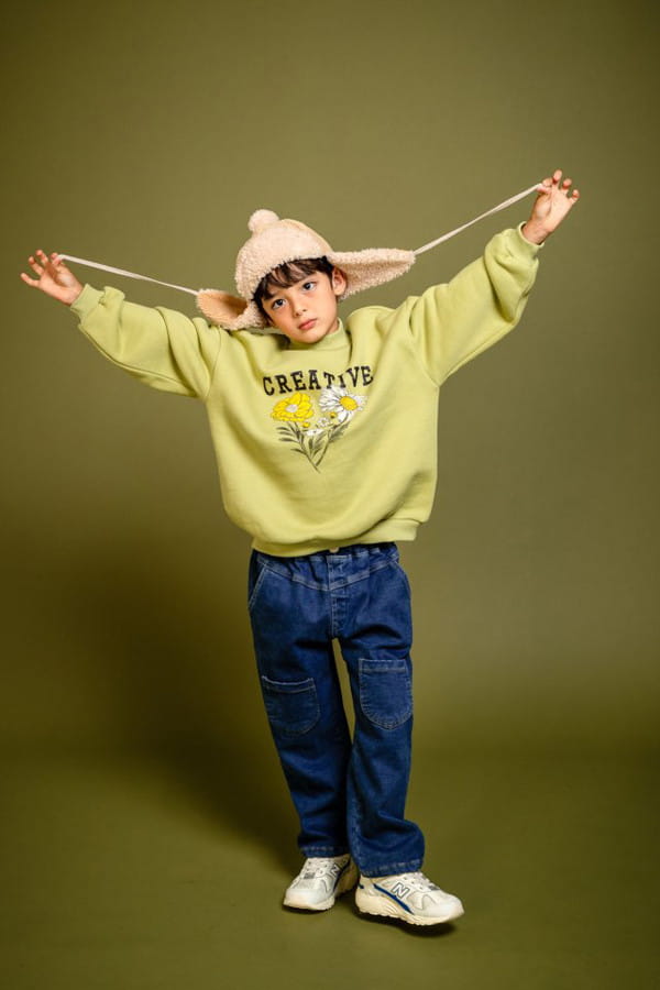 KOKOYARN - Korean Children Fashion - #Kfashion4kids - Pocket Point Denim Baggy Pants - 7